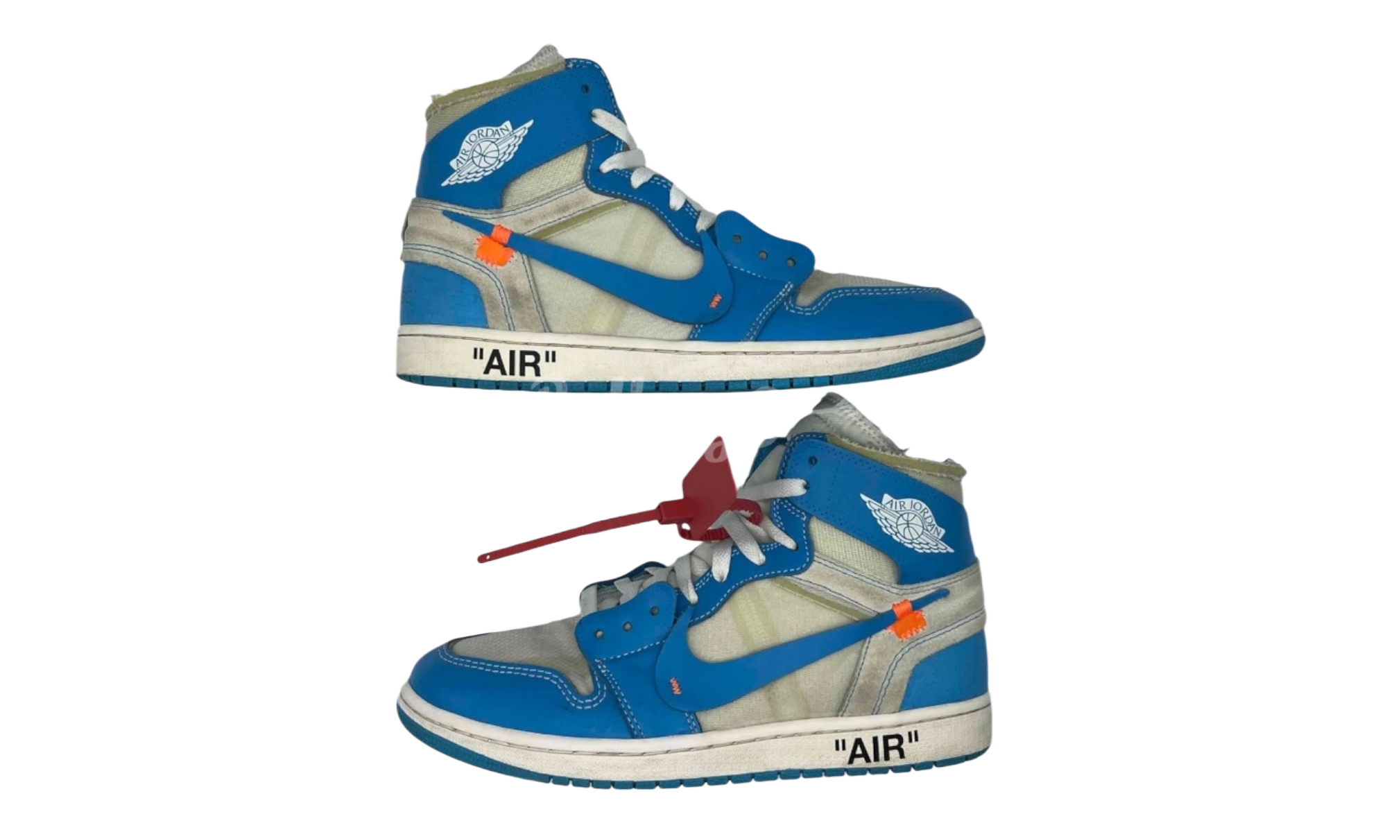 Nike Air Jordan 1 Retro High "University Blue" Off-White (PreOwned) (No Box)