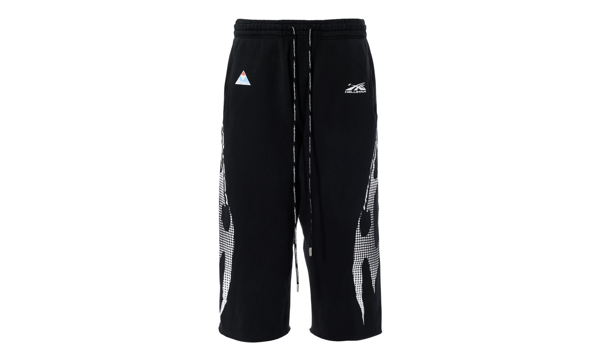 Hellstar Gradient Flame 3/4 Black Shorts