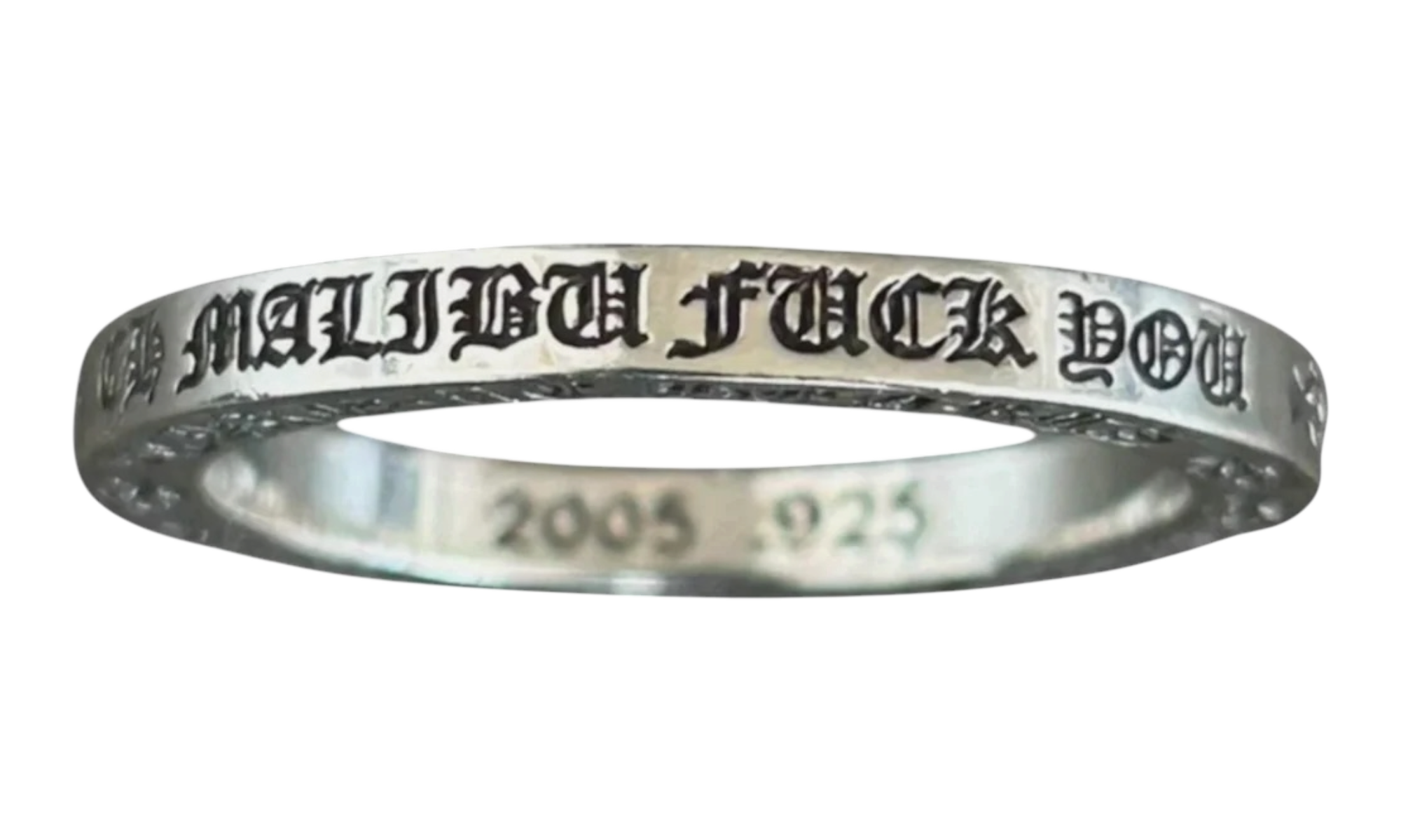 Chrome Hearts Malibu Fuck You 3mm Spacer Ring