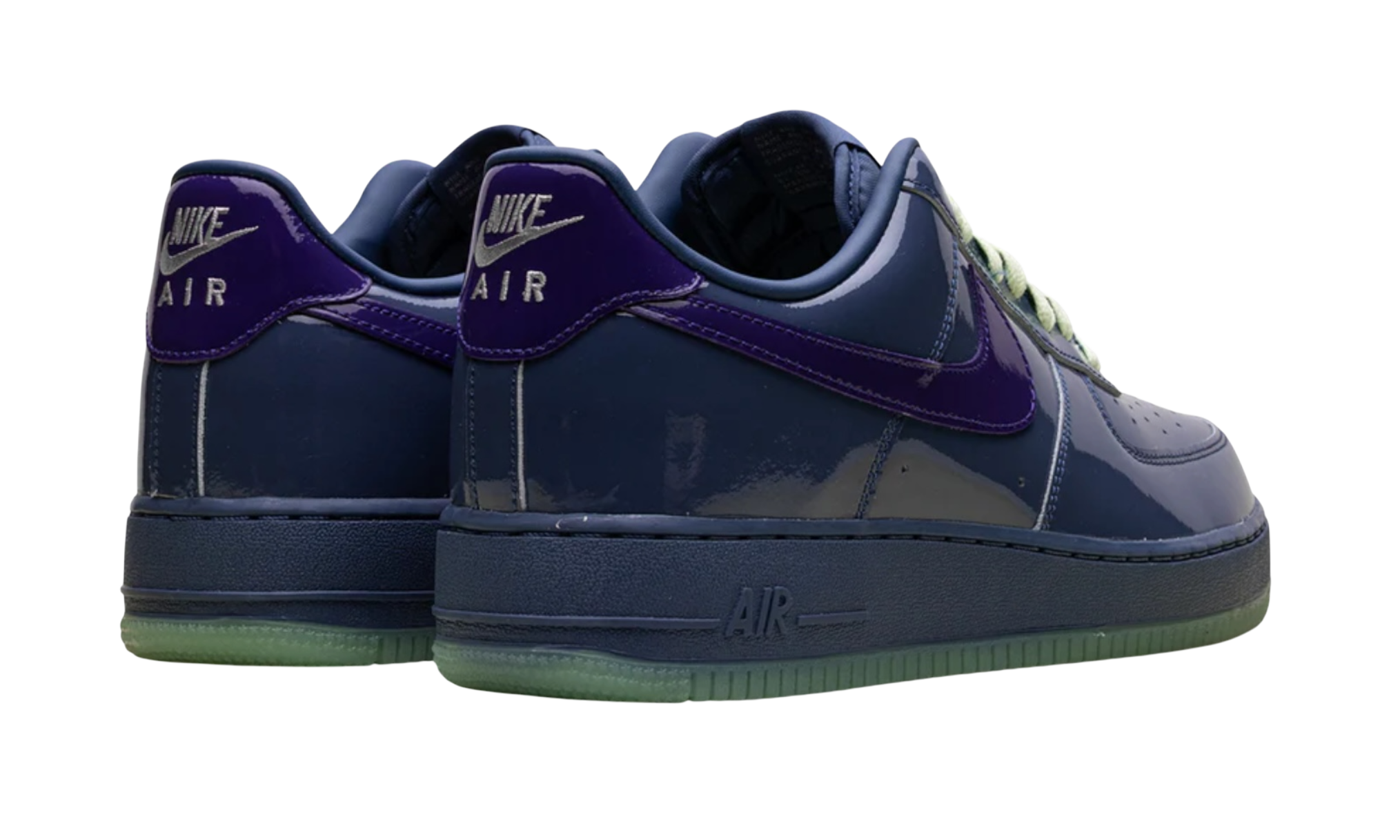 Nike Air Force 1 Low Patent Leather Mystic Navy Grape Ice