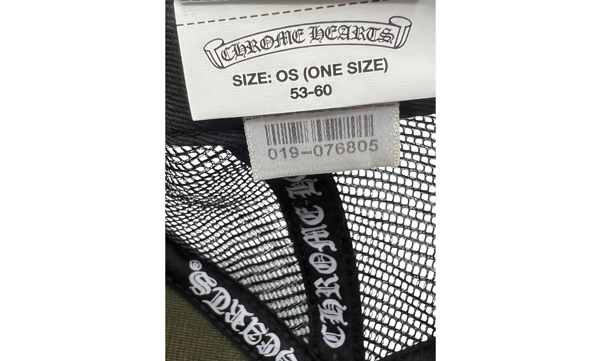 Chrome Hearts CH Hong Kong Trucker Hat Black (PreOwned)