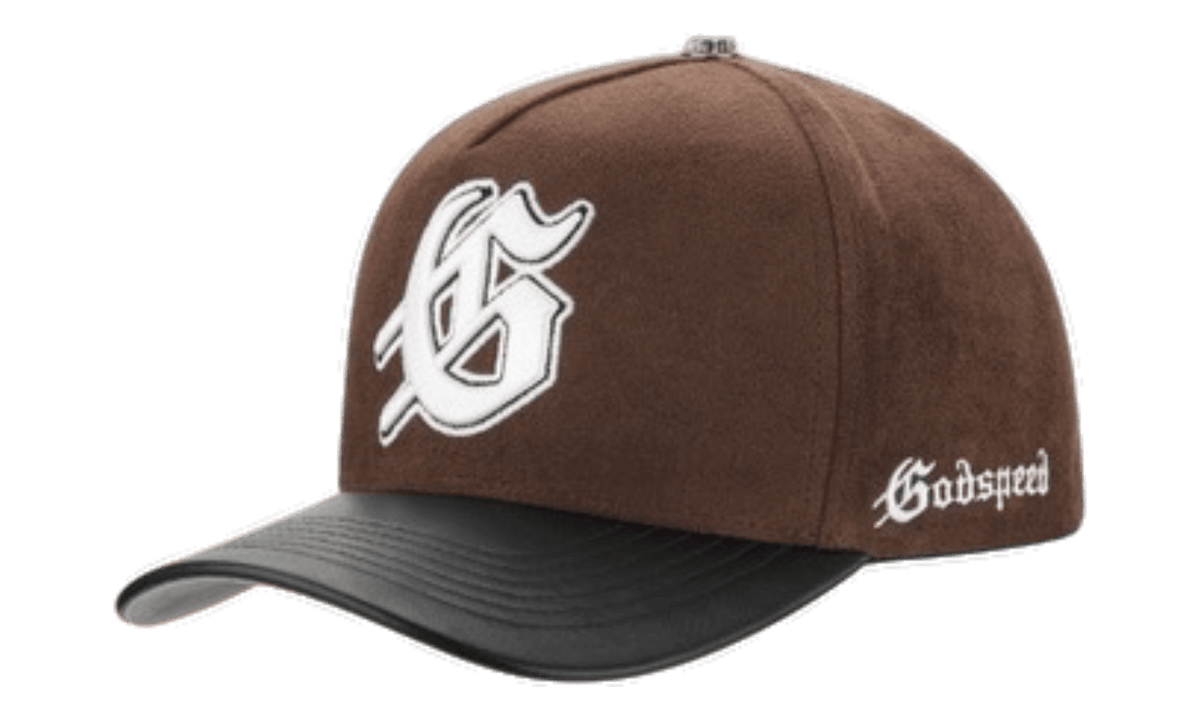 Godspeed Insignia Leather/Suede Hat Chocolate/Black