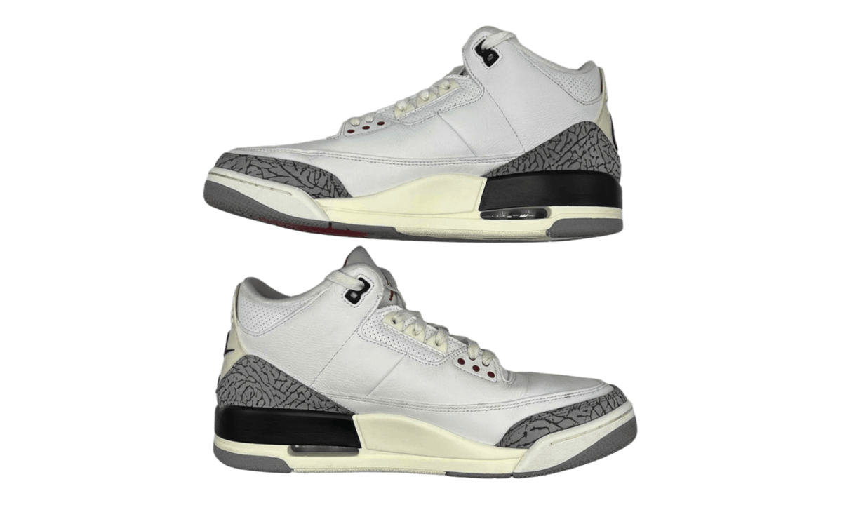 Air Jordan 3 Retro "White Cement Reimagined" (PreOwned) (No Box)