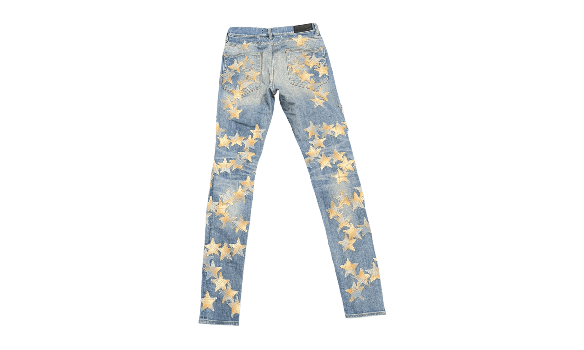 Amiri Chesmist Indogo Star Patch Jeans (PreOwned)