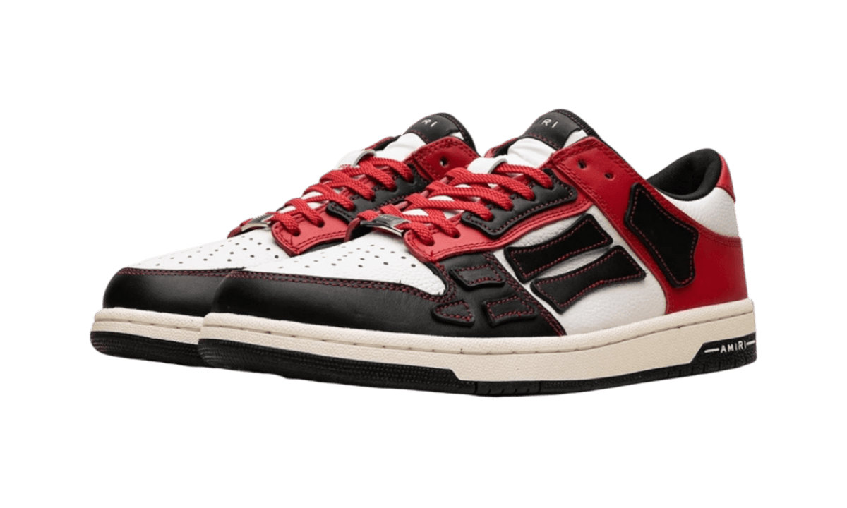 Amiri Skel-Top Low Black Red White Sneakers