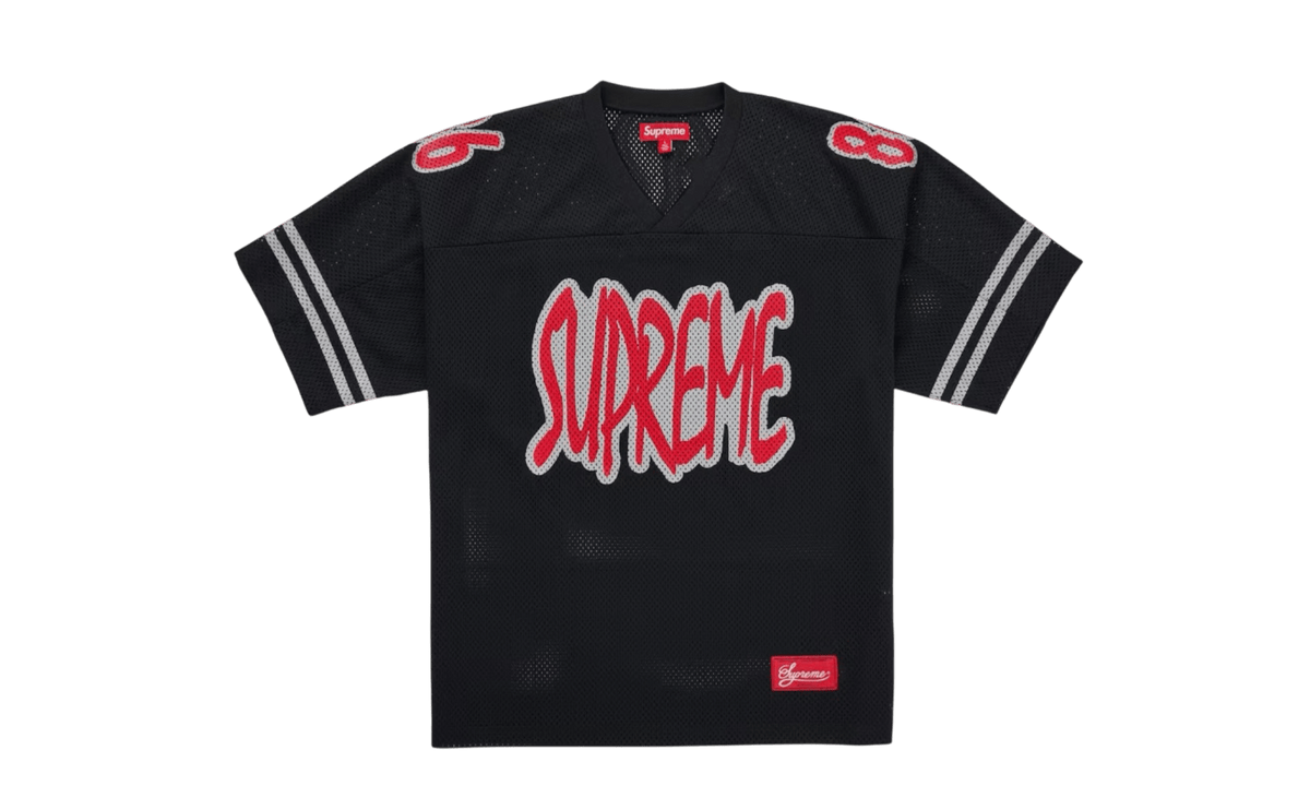 Supreme Reflective Football Jersey Black