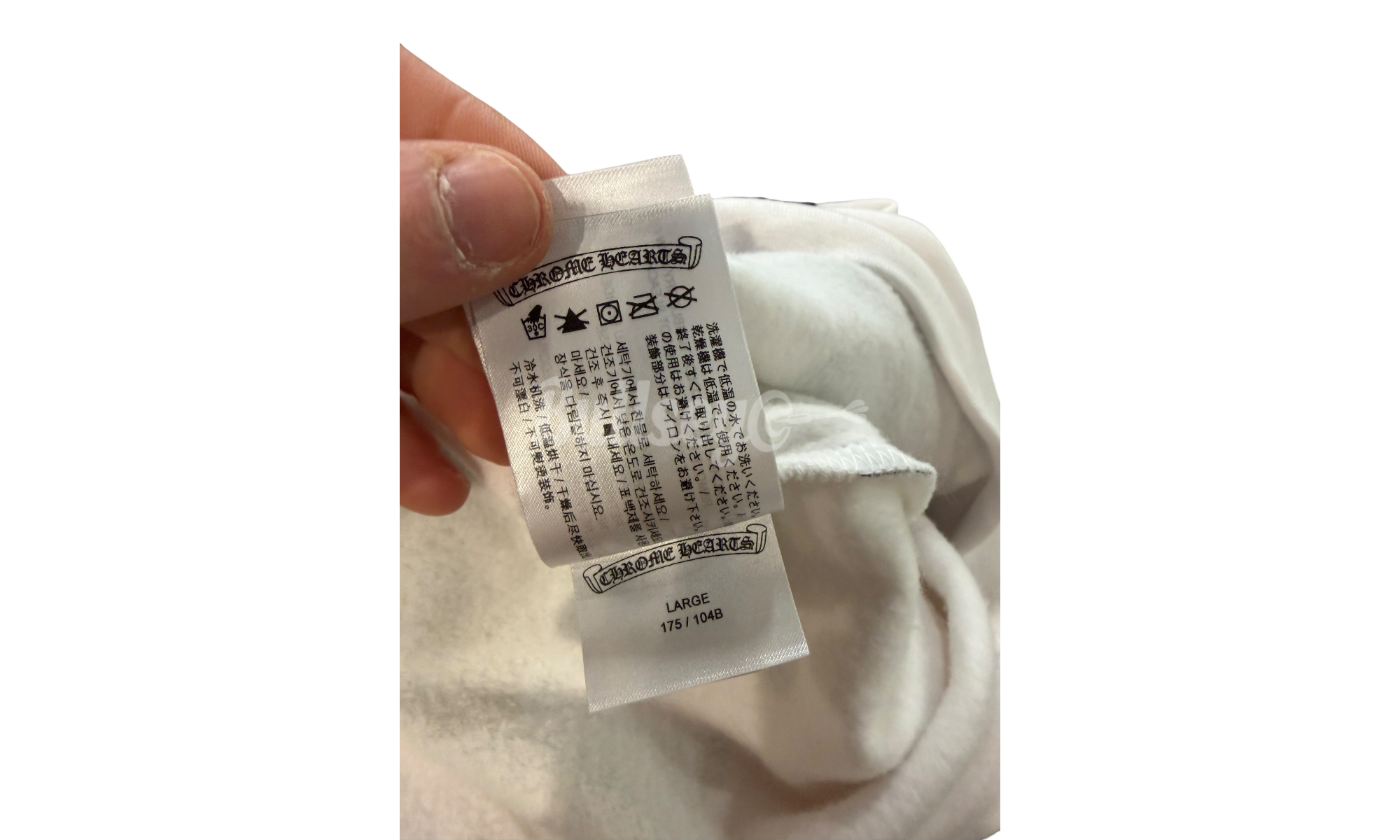 Chrome Hearts Stencil White Hoodie