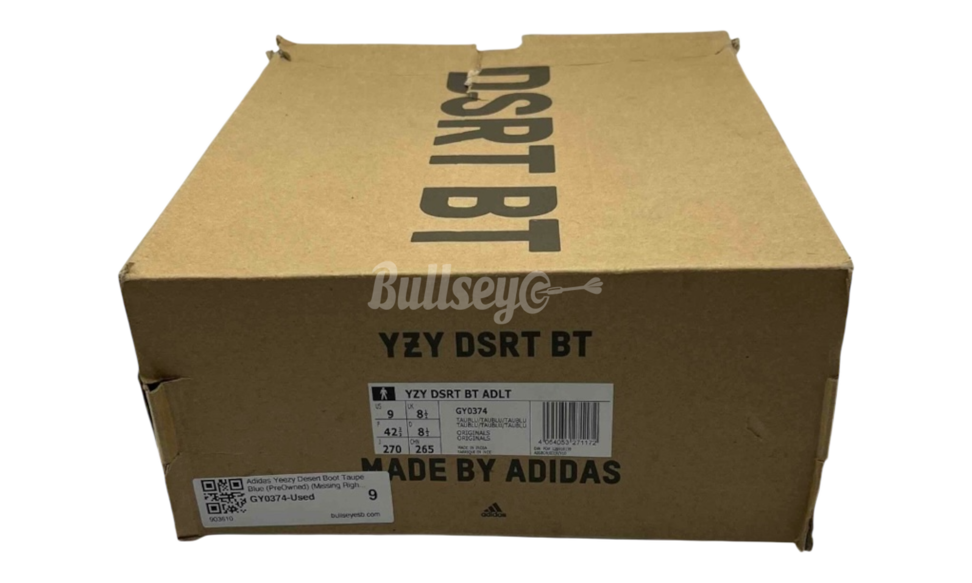 Adidas Yeezy Desert Boot Taupe Blue (PreOwned) (Missing Right Insole)