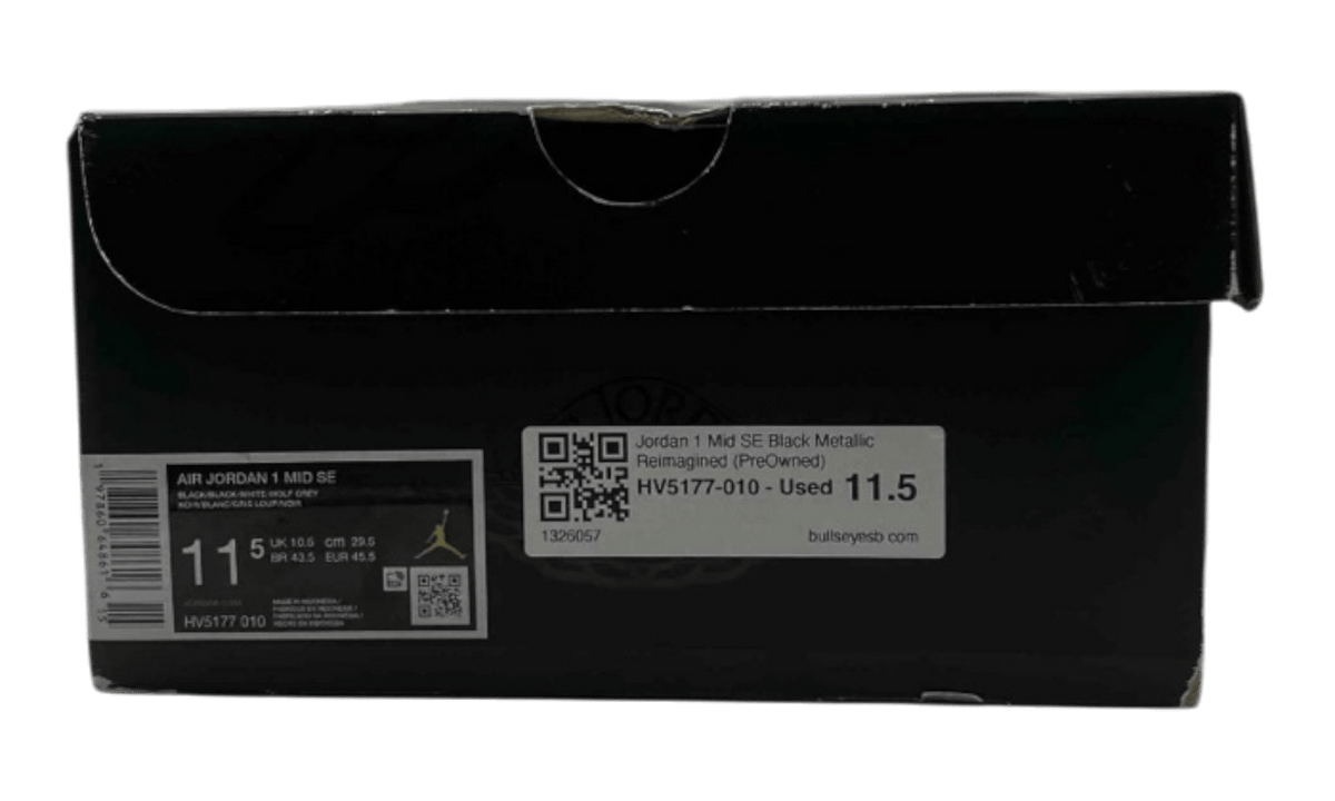 Jordan 1 Mid SE Black Metallic Reimagined (PreOwned)