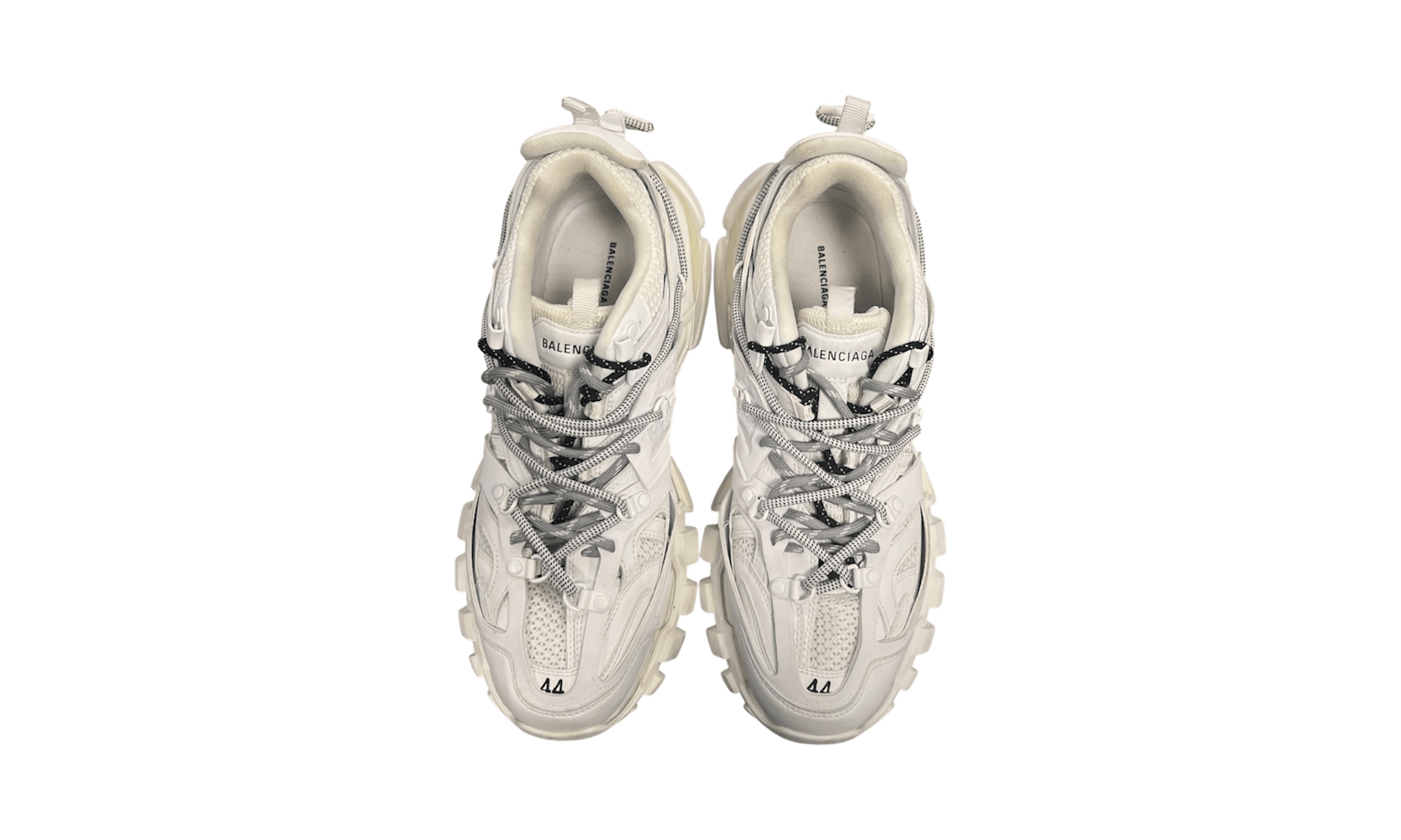 Balenciaga All White Tracks Sneakers (Preowned)