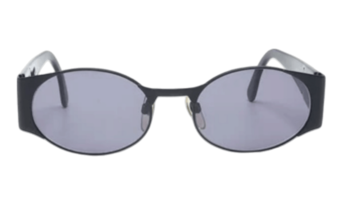 Chanel Vintage Gold Oval Coco Mark Sunglasses (PreOwned)