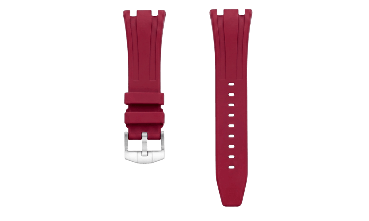Swatch x Audemars Piguet AP Bioceramic Royal Pop Otto Rosso Dark Pink Rubber Strap & White Case