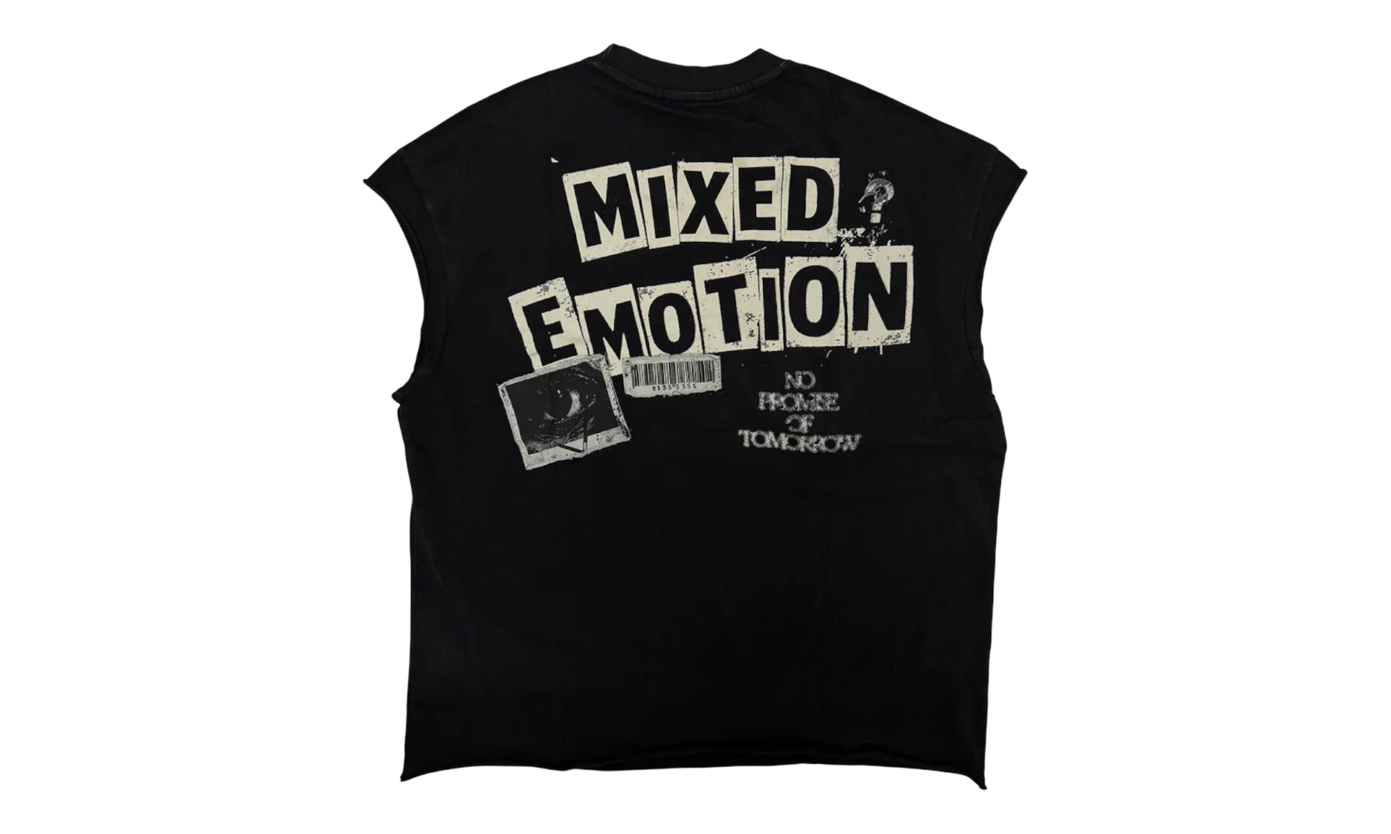 Mixed Emotions Newpaper Sleeveless T-Shirt