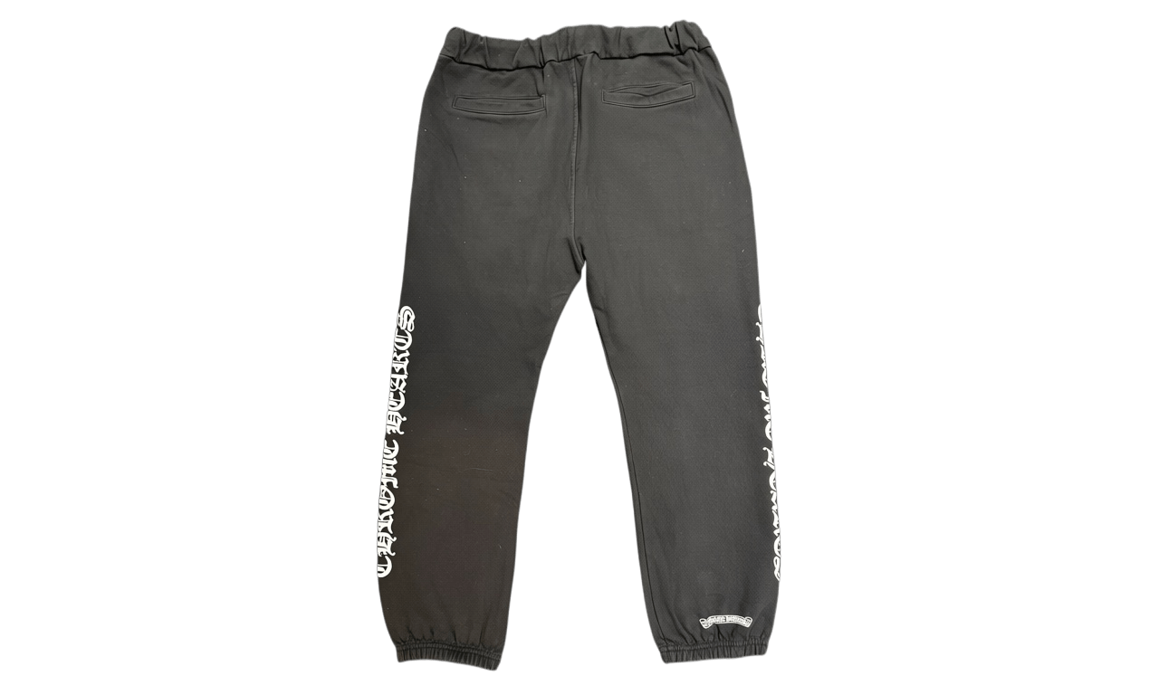 Chrome Hearts Scroll Script Black Sweatpants (PreOwned)