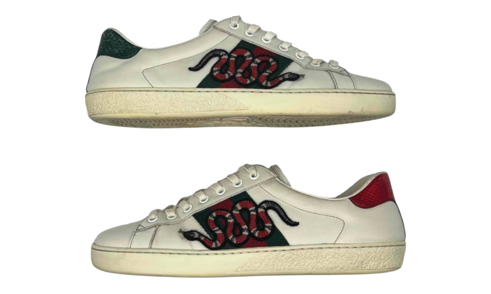 Gucci Ace Embroidered Snake (PreOwned) (Missing One Insole)
