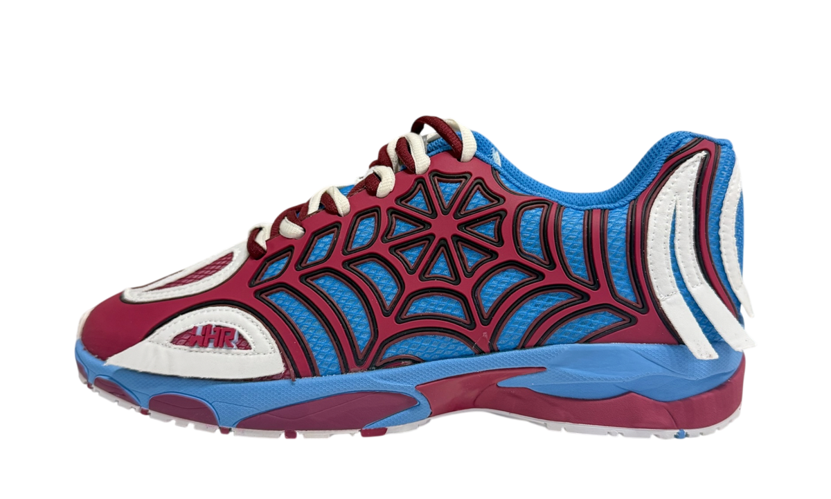 Humans at War Lepidoptera Web Blue/Maroon Runner