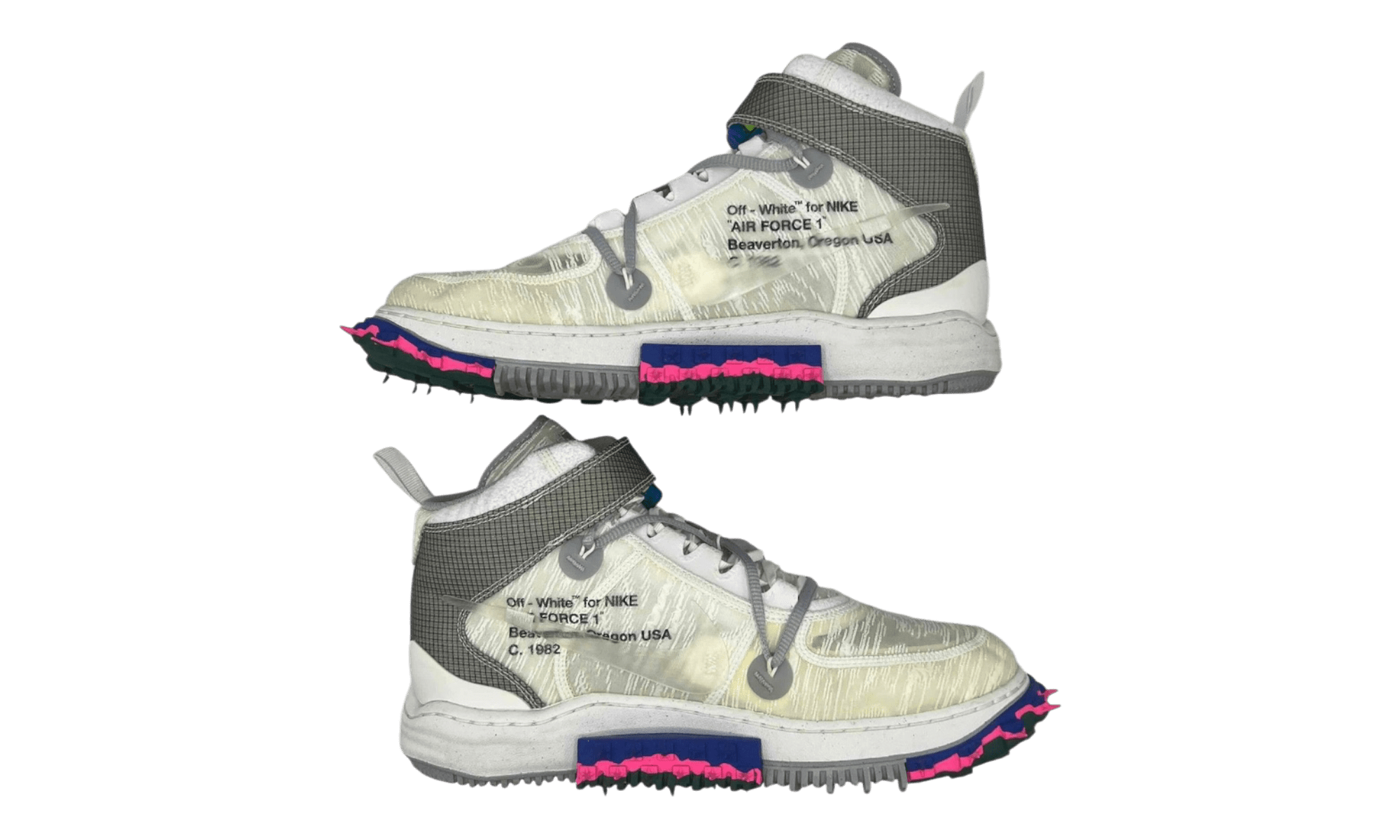 Nike Air Force 1 Mid Off-White White (PreOwned)