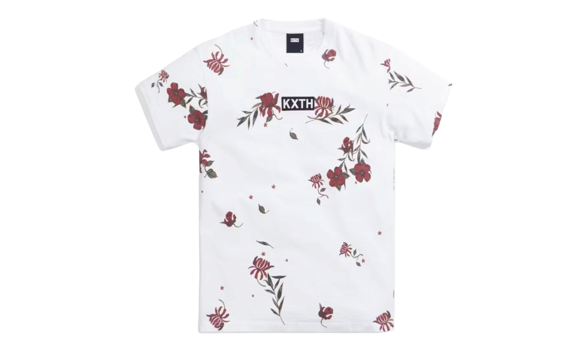 Kith Floral Box Logo White T-Shirt