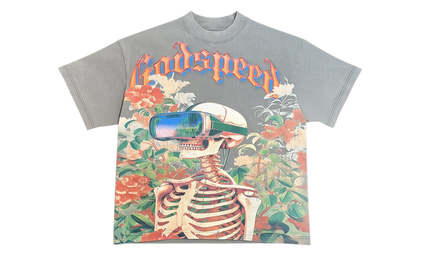 Godspeed Vision Flowers Grey Wash T-shirt (PreOwned)