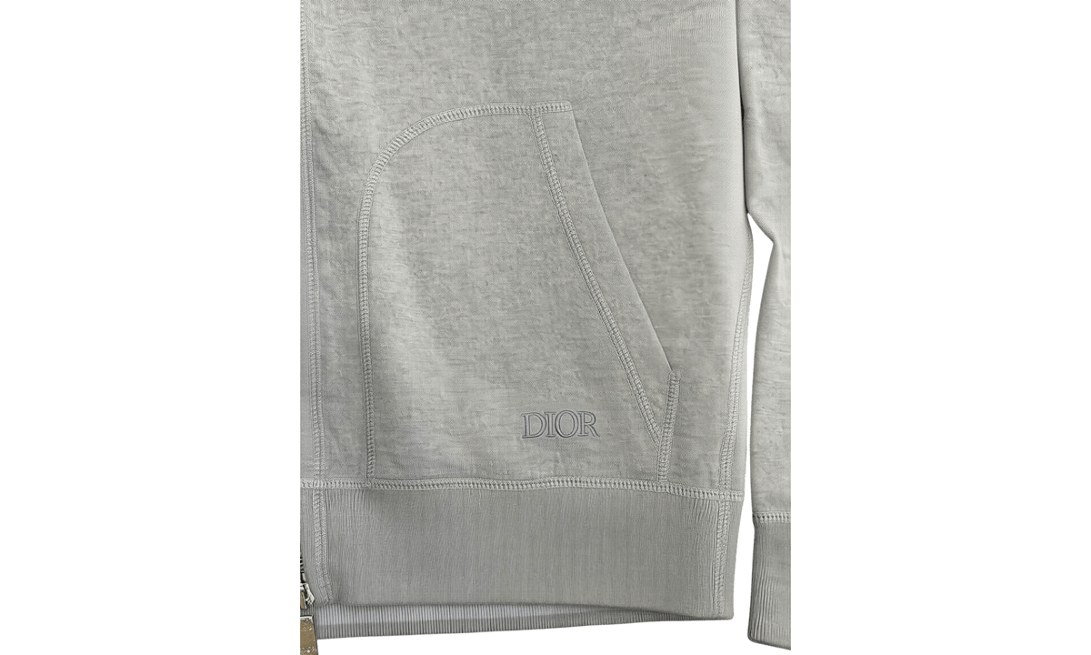 Dior oblique lined zip hoodie (PreOwned)