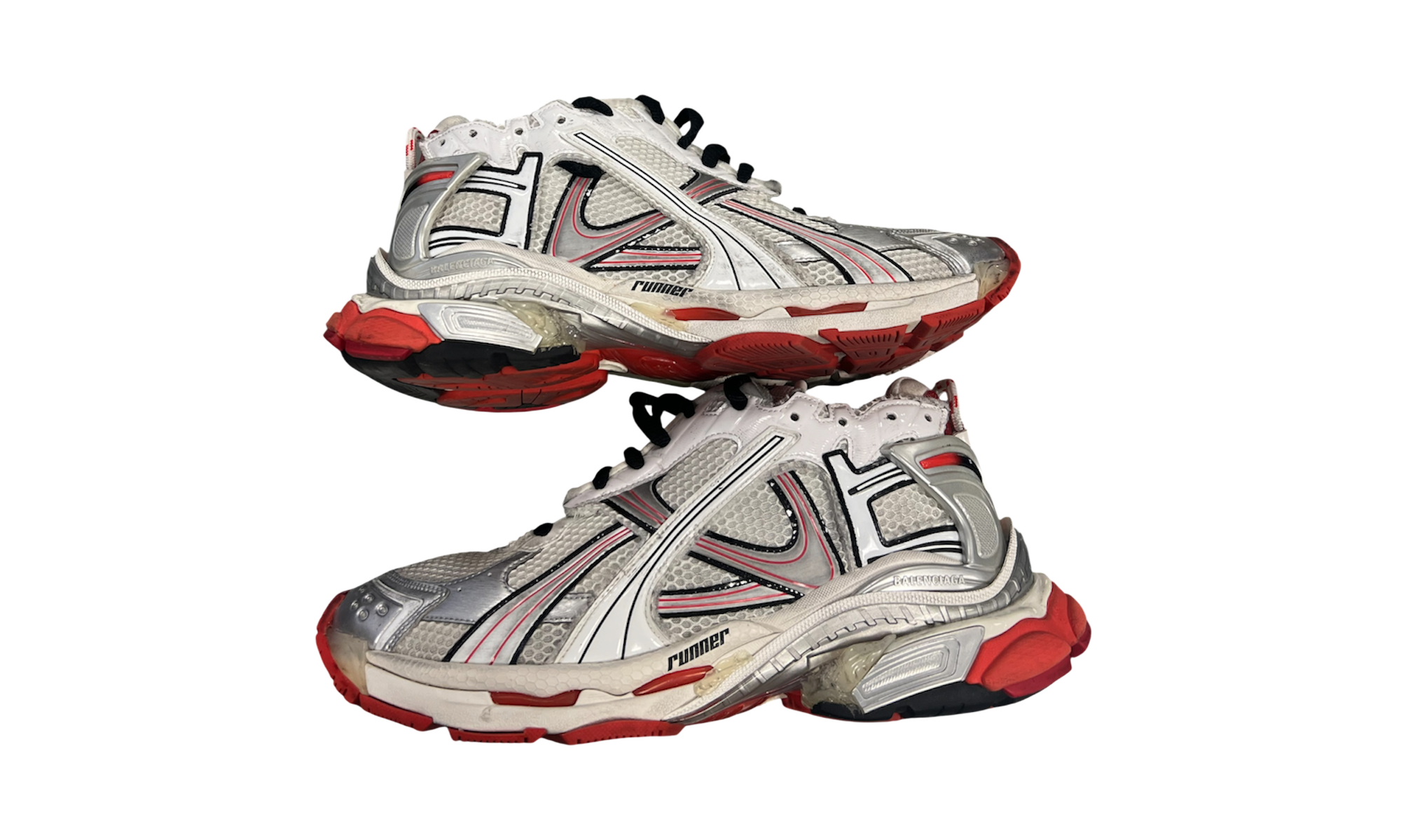 Balenciaga Runner White Red Black (PreOwned)