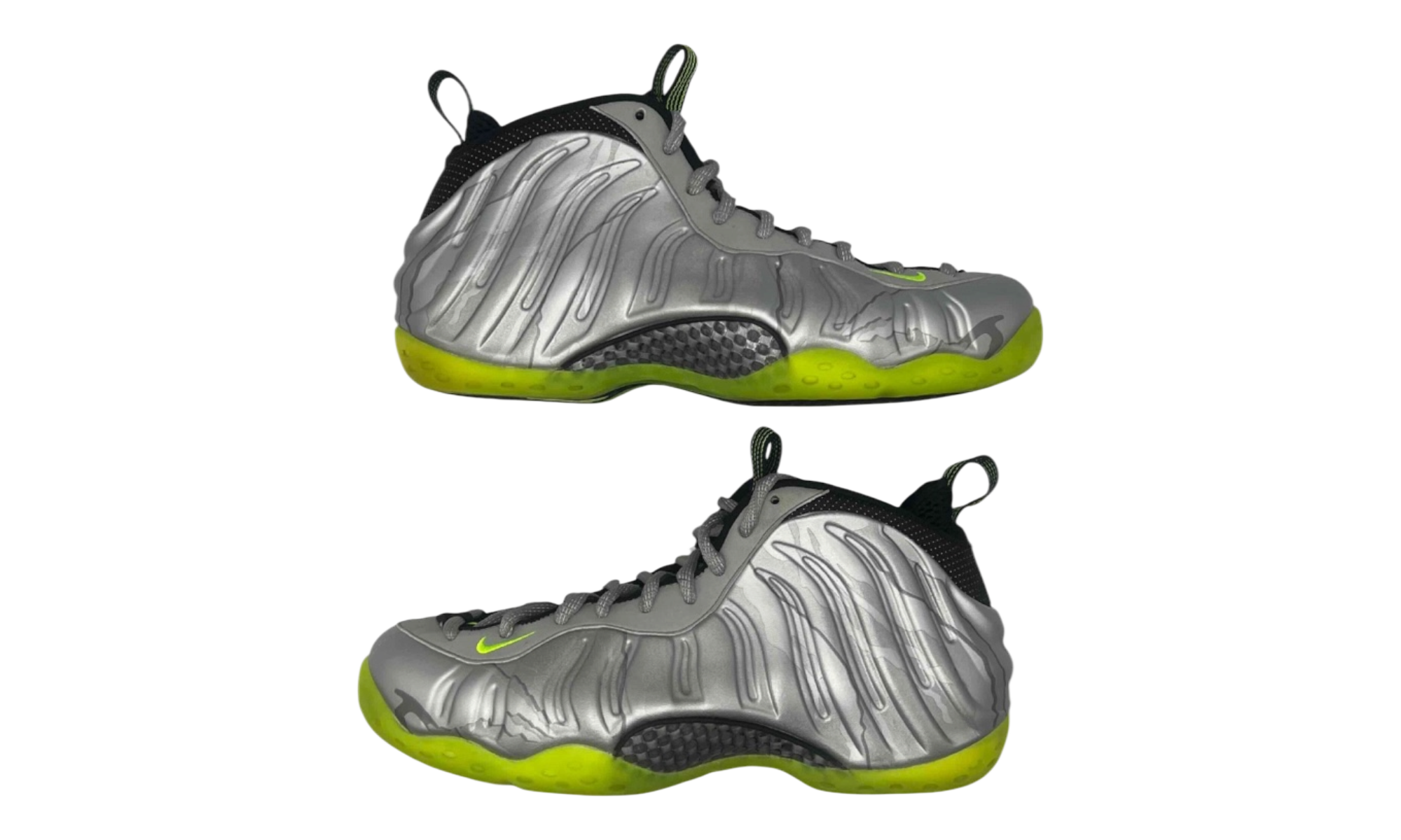 Nike Air Foamposite One Silver Volt Camo (PreOwned) (No Box)