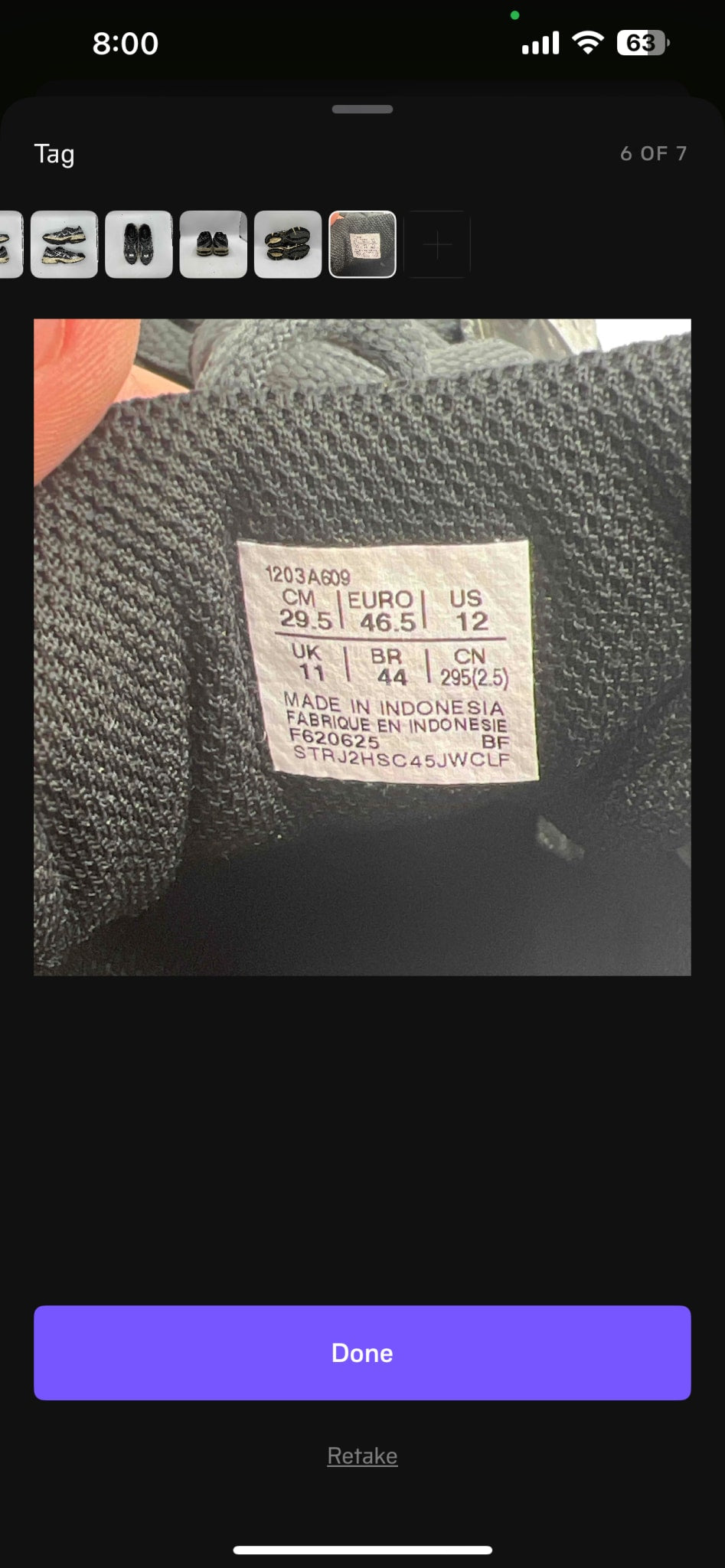 ASICS Gel-1130 Steel Grey Black (PreOwned) (No Box)