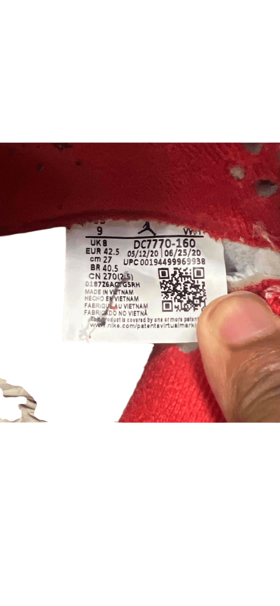Air Jordan 4 Retro "Fire Red" 2020 (PreOwned)