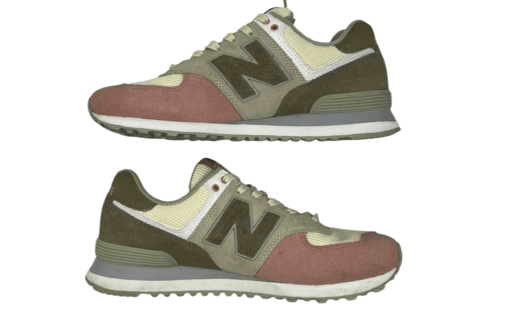 New Balance 574 Pink Olive (PreOwned) (No Box)