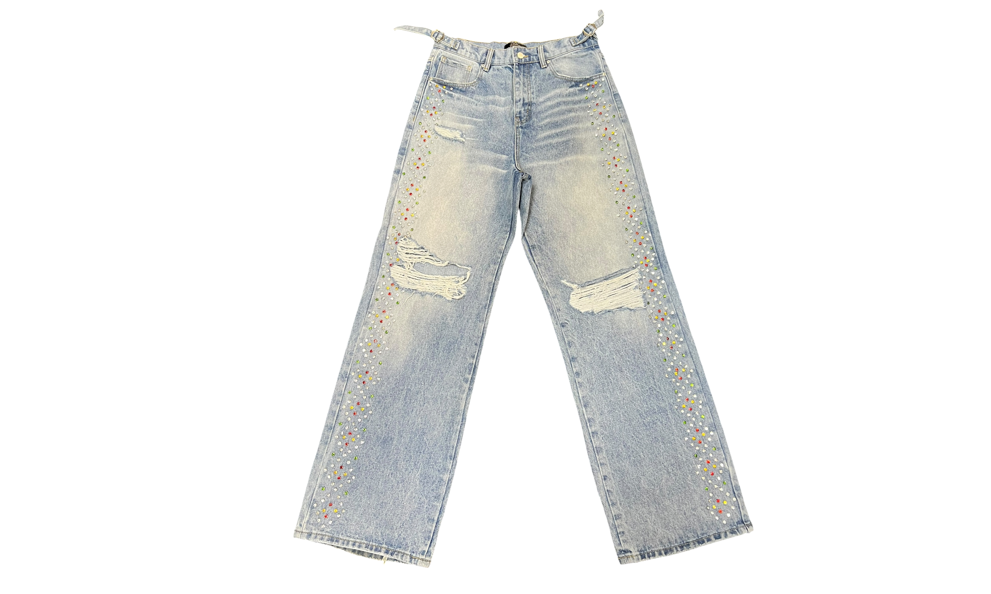 HMDD Crystal H-Star Baggies Blue Jeans (PreOwned)