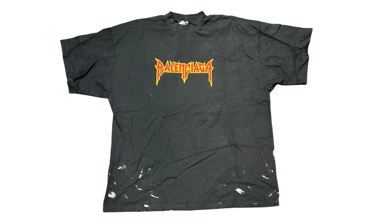 Balenciaga Metal Vintage Oversized T-Shirt Black/Multi (PreOwned)