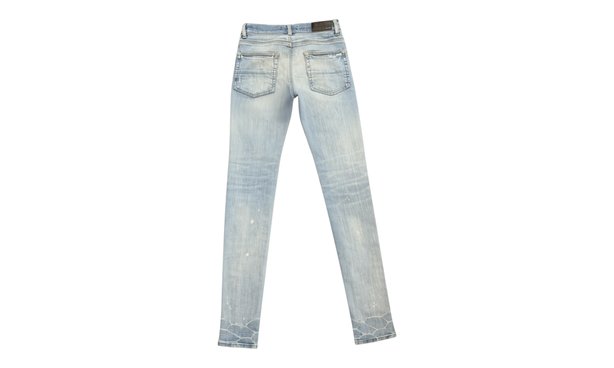 Amiri MX1 Slim Fit Jeans Indigo Grey Patch (PreOwned)