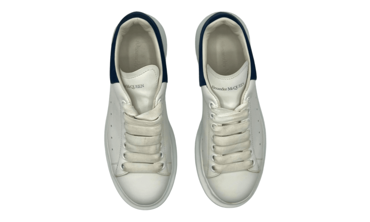 Alexander McQueen Oversized Sneaker White Paris Blue (Kids) (PreOwned) (No Box)