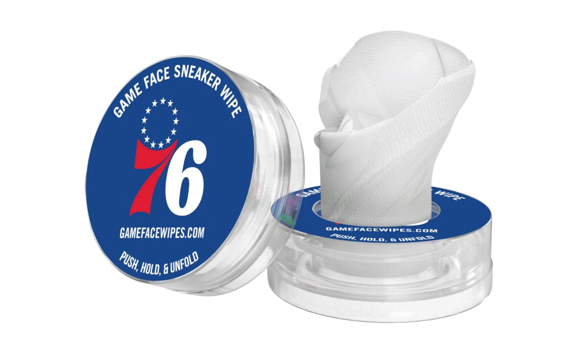 Game Face Kicks On-The-Go Sneaker Cleaning Wipes Sixers