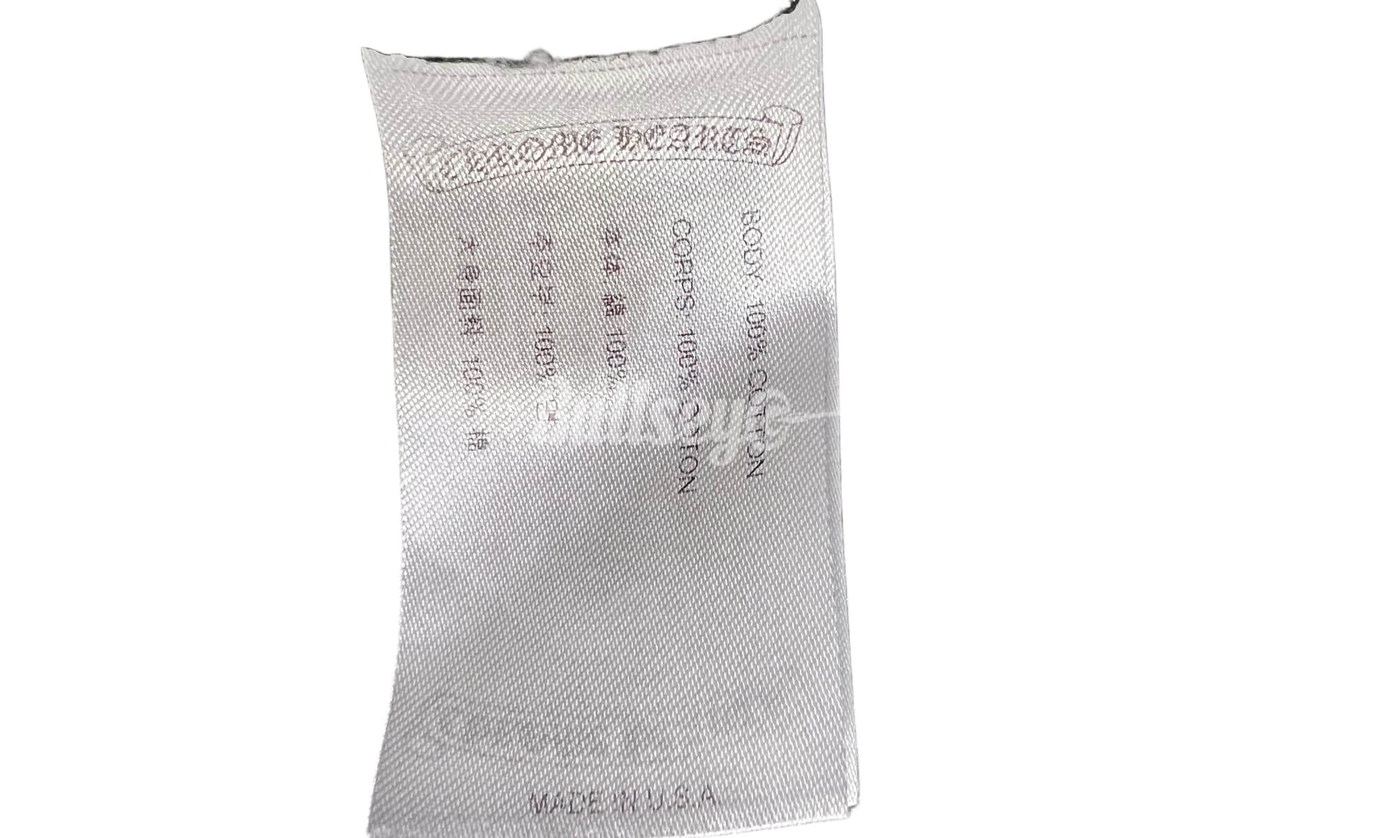 Chrome Hearts Neck Letters Black/White T-Shirt (PreOwned)