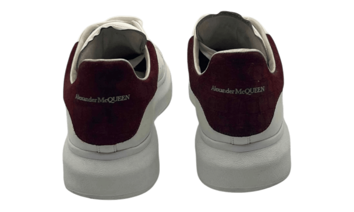 Alexander McQueen Oversized "White/Burgundy" (PreOwned)