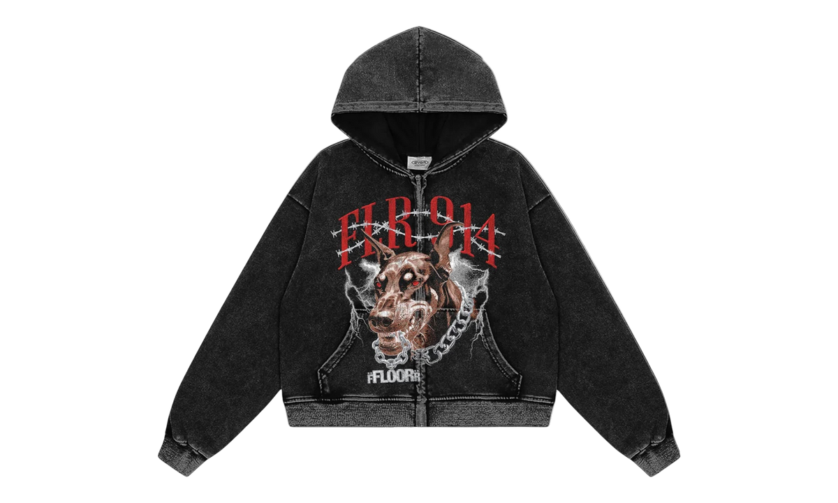 Floor 914 Dog Zip Up Hoodie