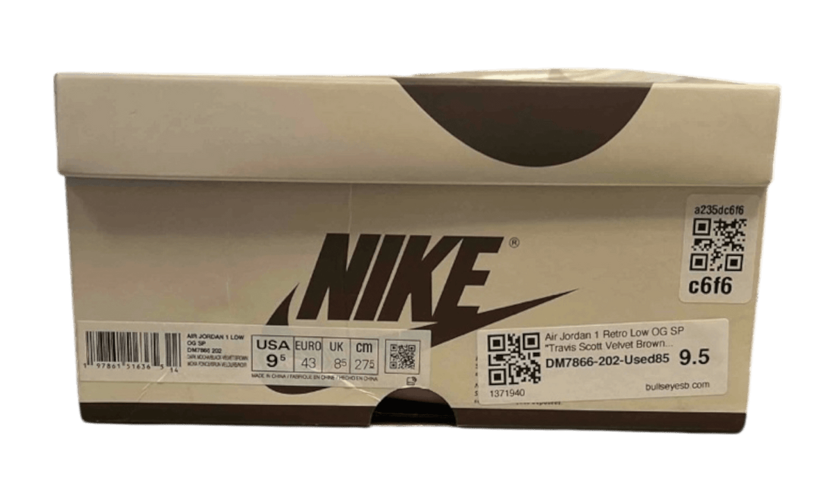 Air Jordan 1 Retro Low OG SP "Travis Scott Velvet Brown" (PreOwned)