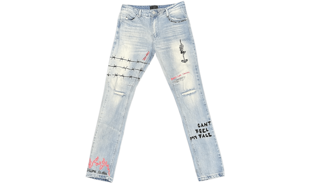 RTA RLD Artistic Skinny Blue Jeans (PreOwned)