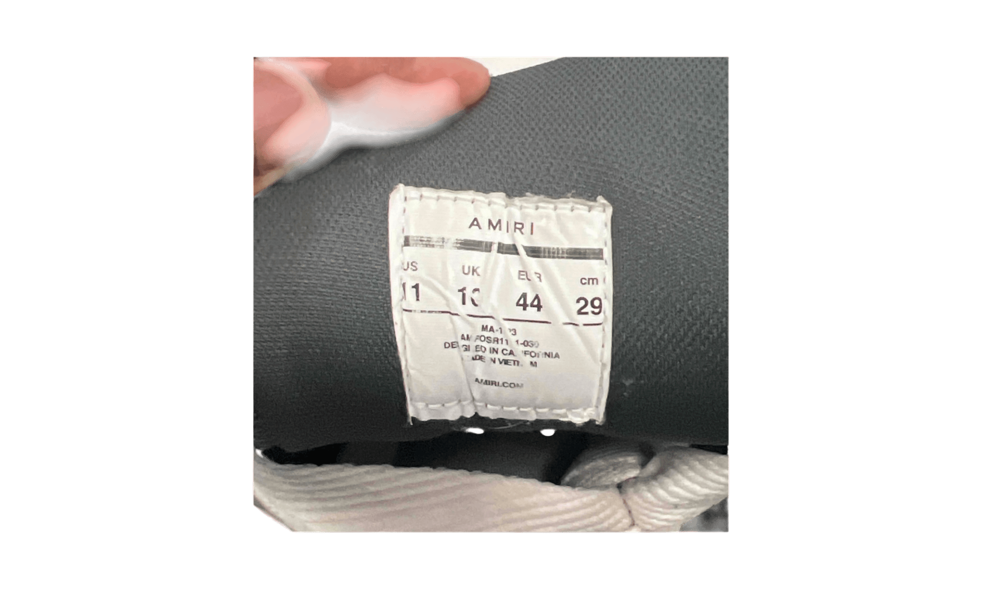Amiri MA-1 Grey Quad Monogram Debossed (PreOwned) (No Box)