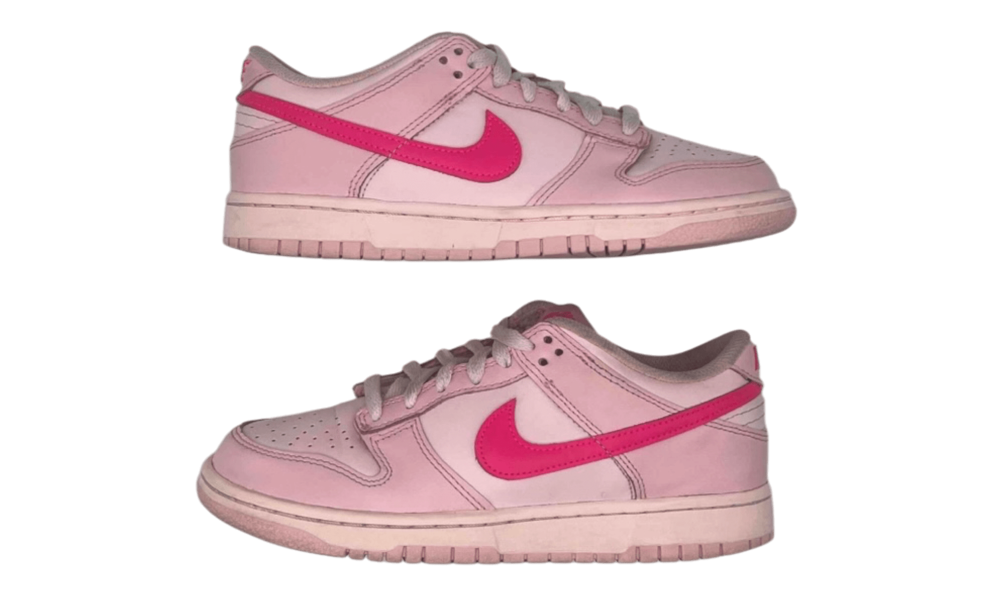 Nike Dunk Low Triple Pink (GS) (PreOwned) (No Box)