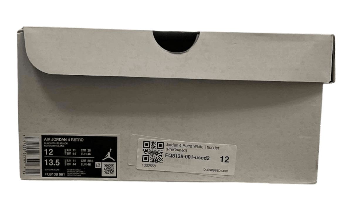 Jordan 4 Retro White Thunder (PreOwned)