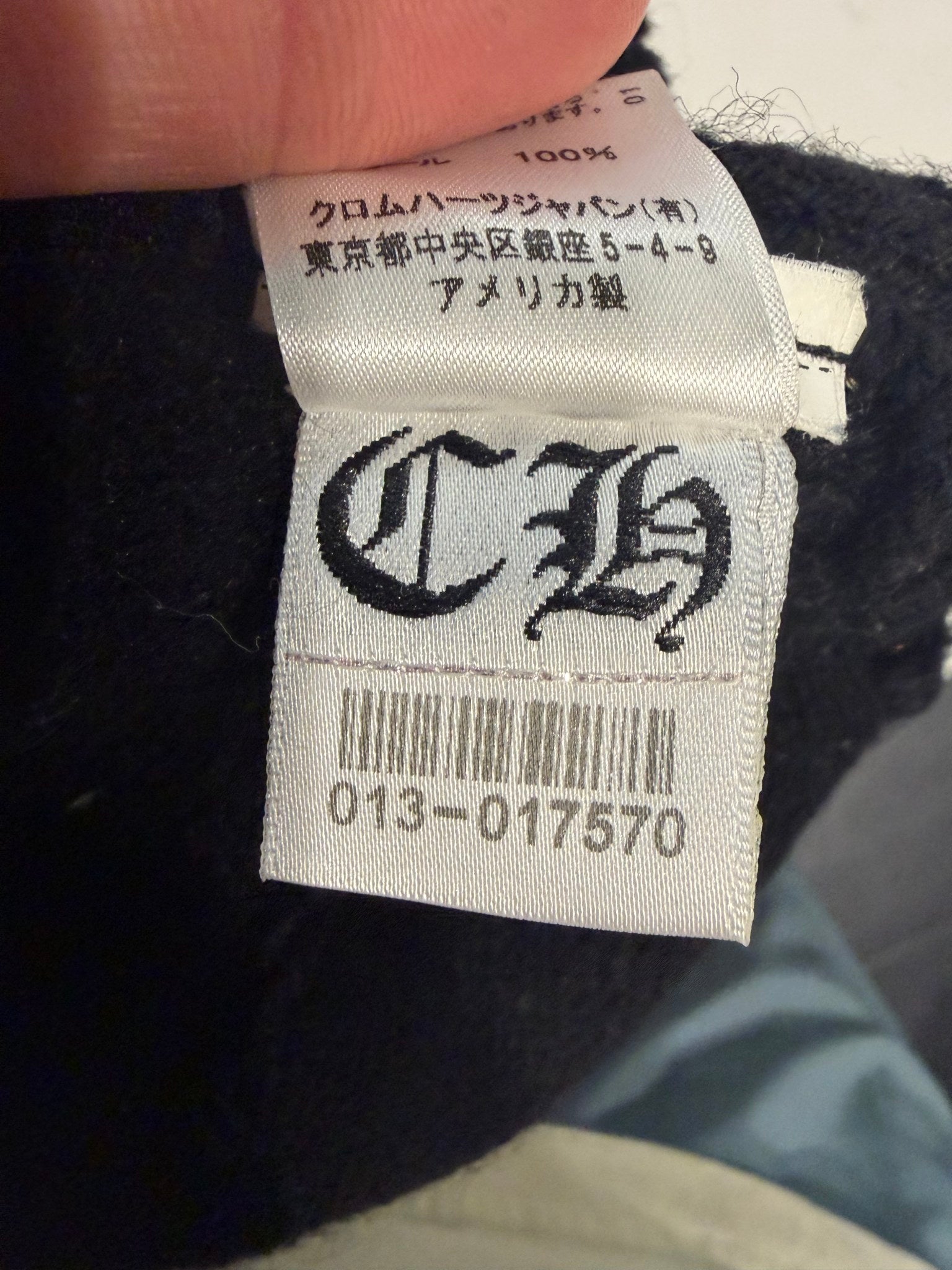 Chrome Hearts Cross Black Beanie
