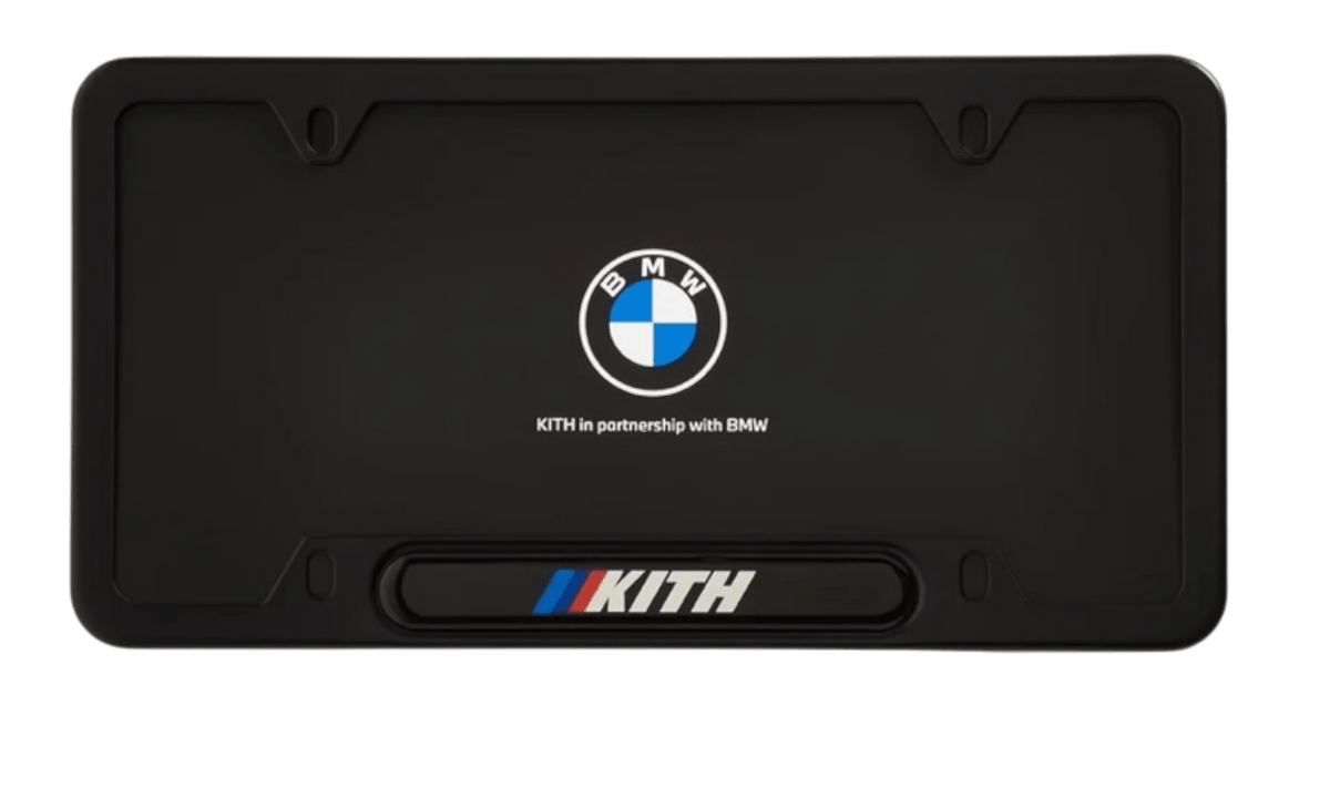 Kith x BMW Black License Plate Holder