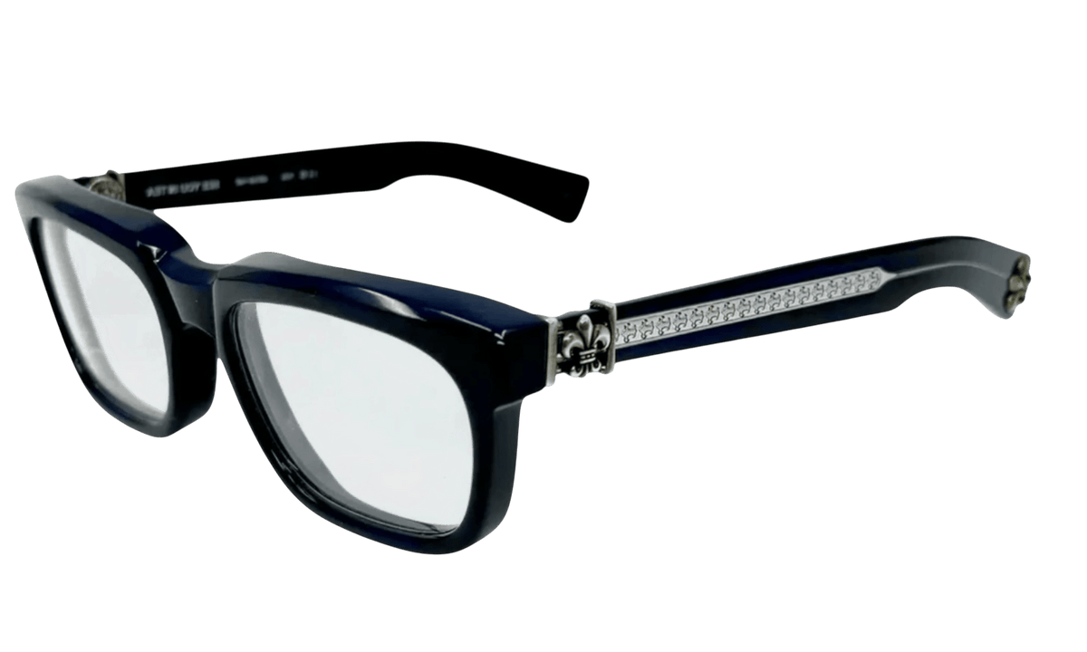 Chrome Hearts Sea You In Tea Navy/Silver Glasses