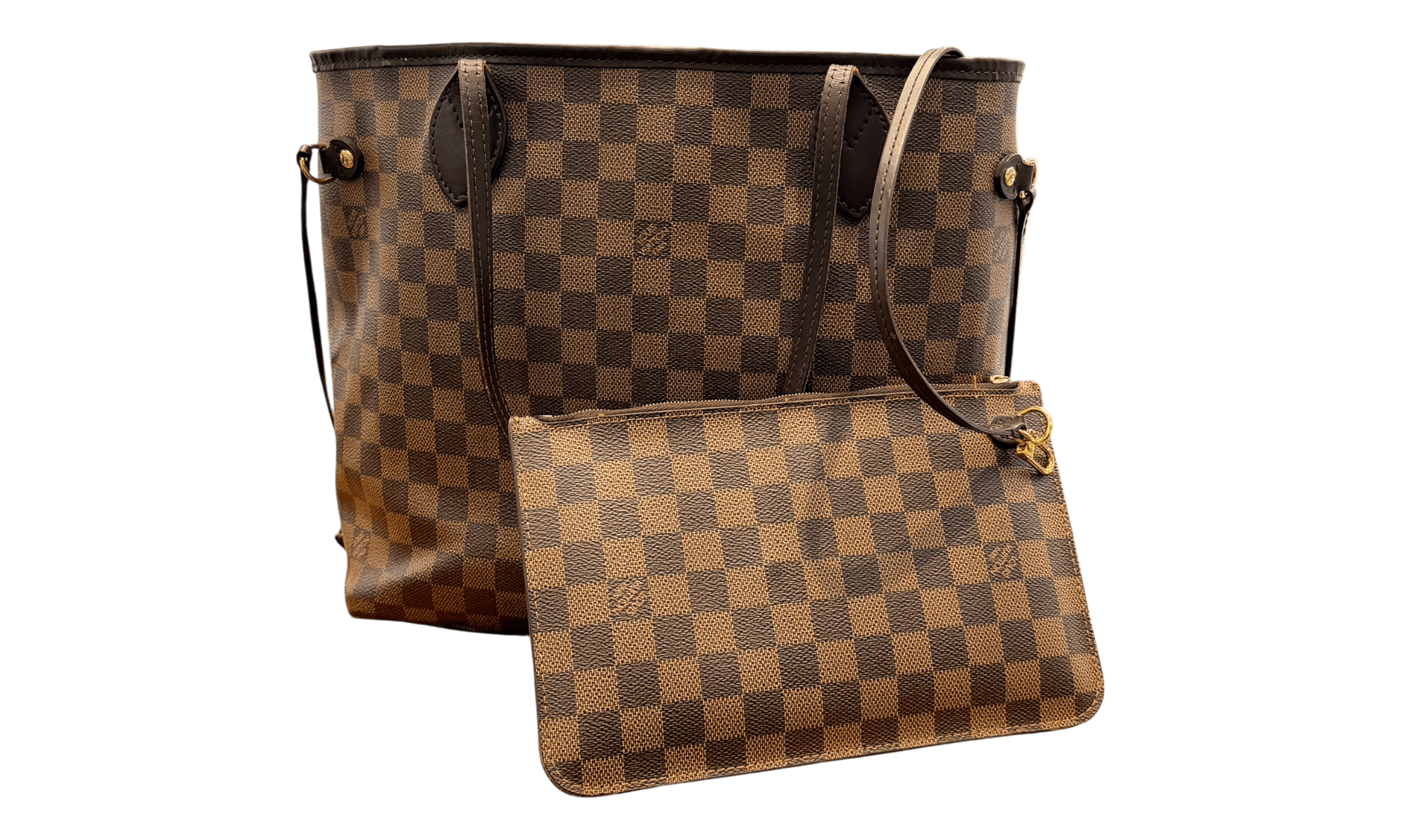 Louis Vuttion Neverfull MM Damier Brown Tote Bag (PreOwned)