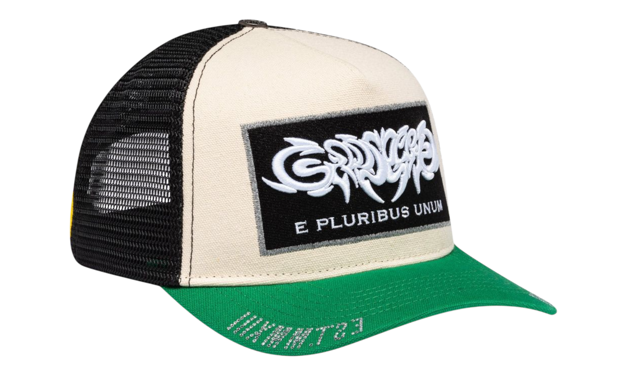 Godspeed E Pluribus Green/White Trucker