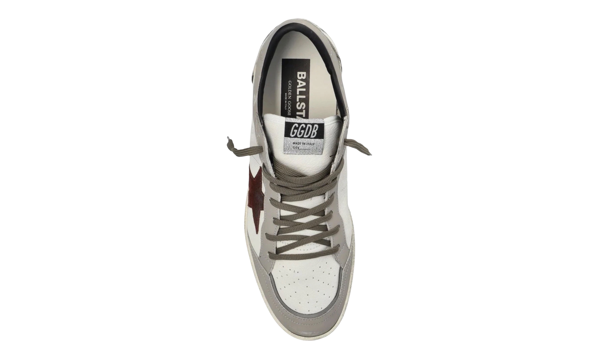Golden Goose Men's White/Grey Ball Sneakers