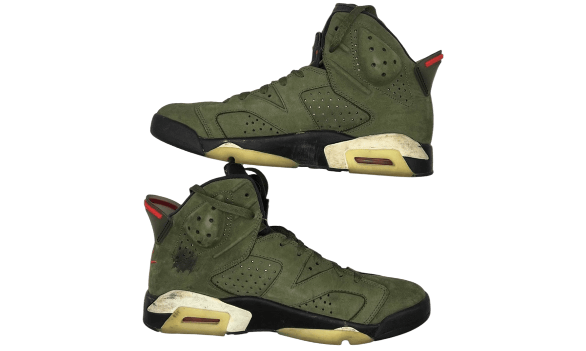 Travis Scott x Air Jordan 6 Retro "Olive" (PreOwned) (No Box)