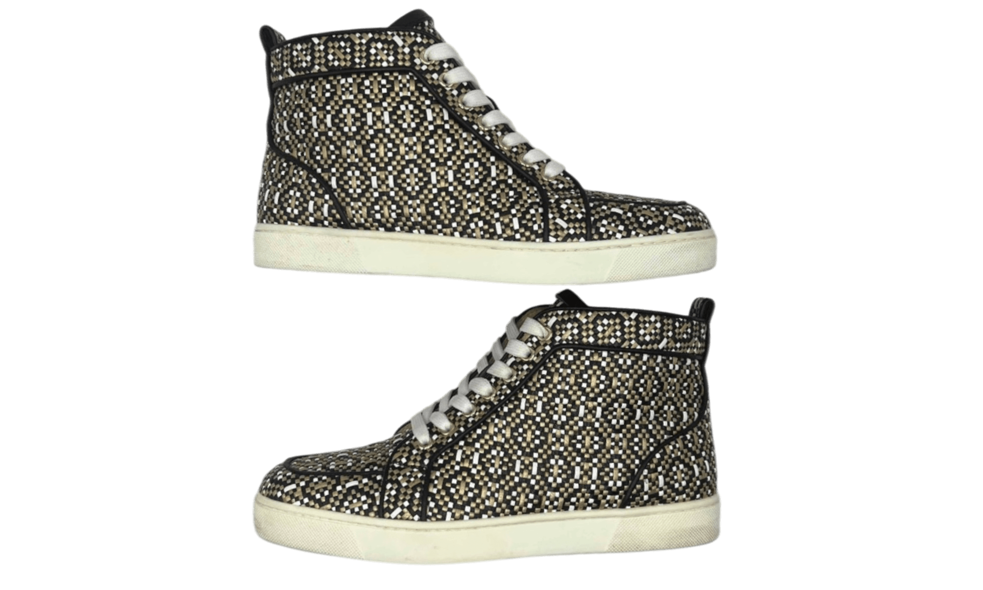 Christian Louboutin Woven Leather Louis Orlato Sneaker (PreOwned)